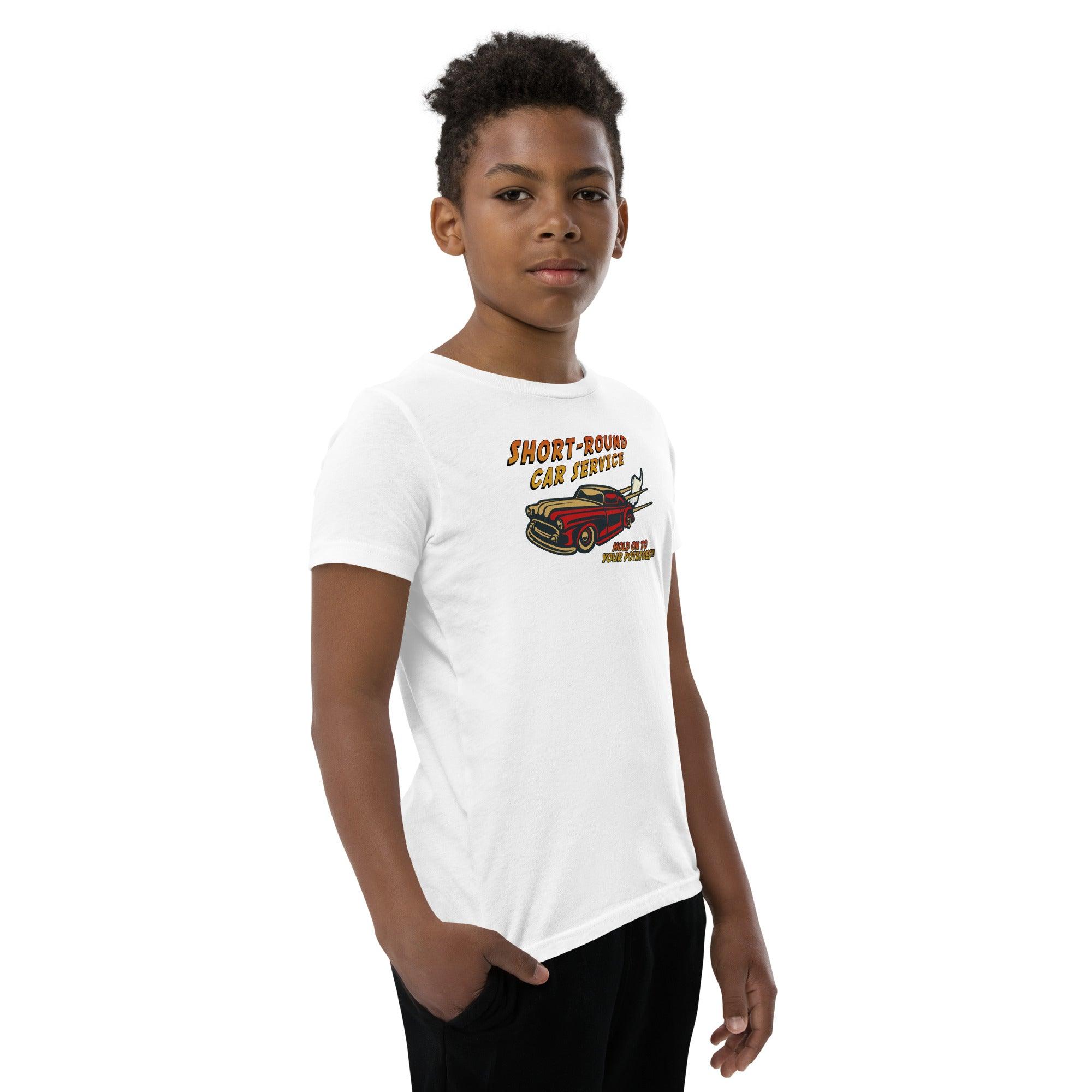 Short-Round Car Service Youth Short Sleeve T-Shirt VAWDesigns