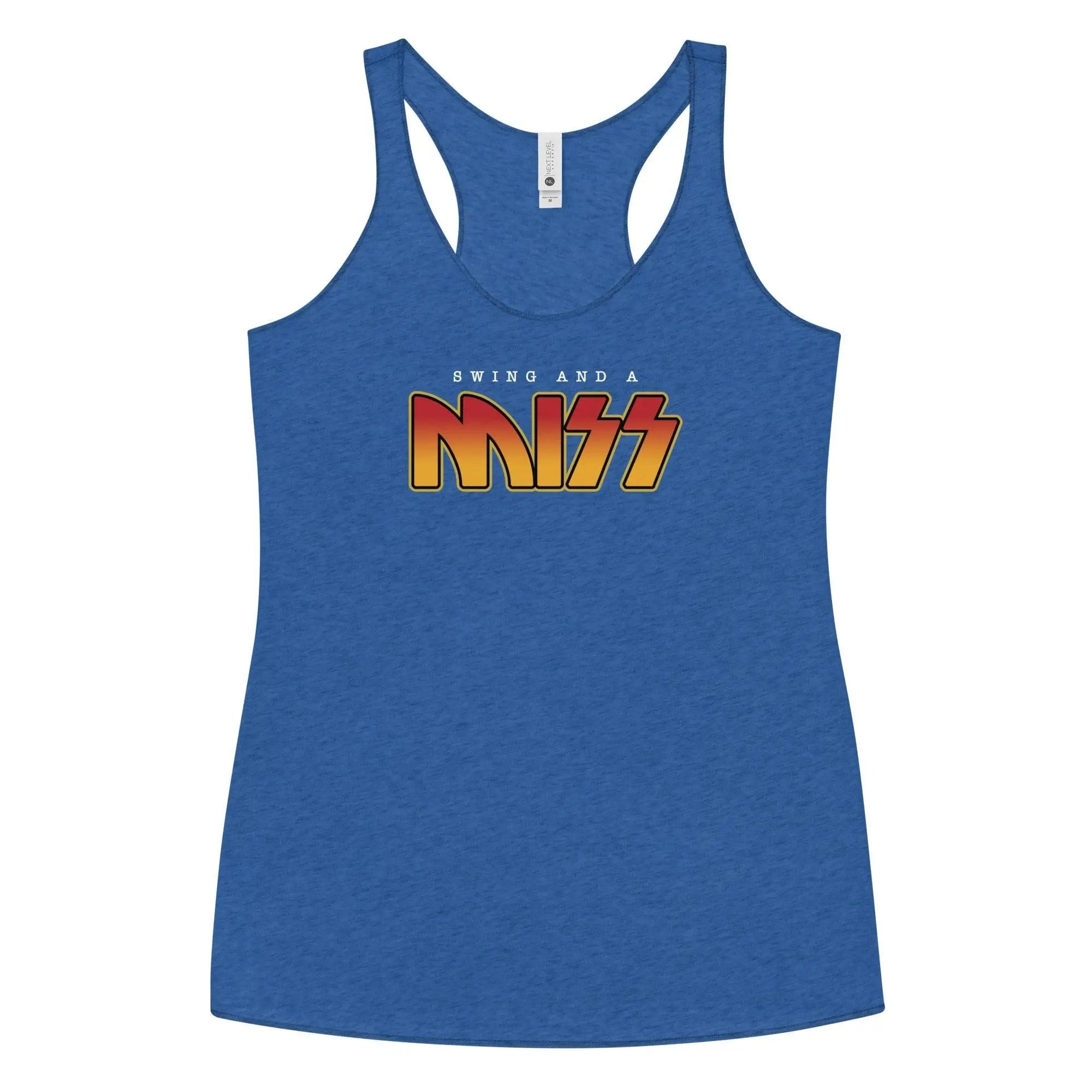 Swing and a Miss Women's Racerback Tank VAWDesigns