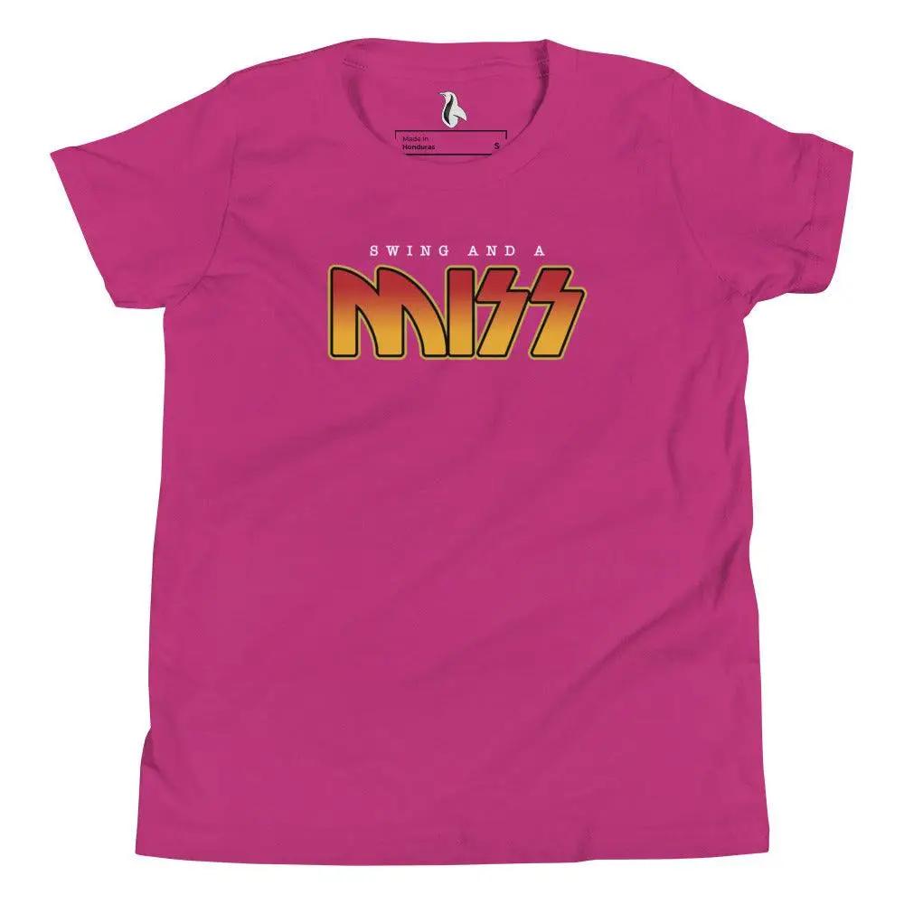 Swing and a Miss Youth Short Sleeve T-Shirt VAWDesigns