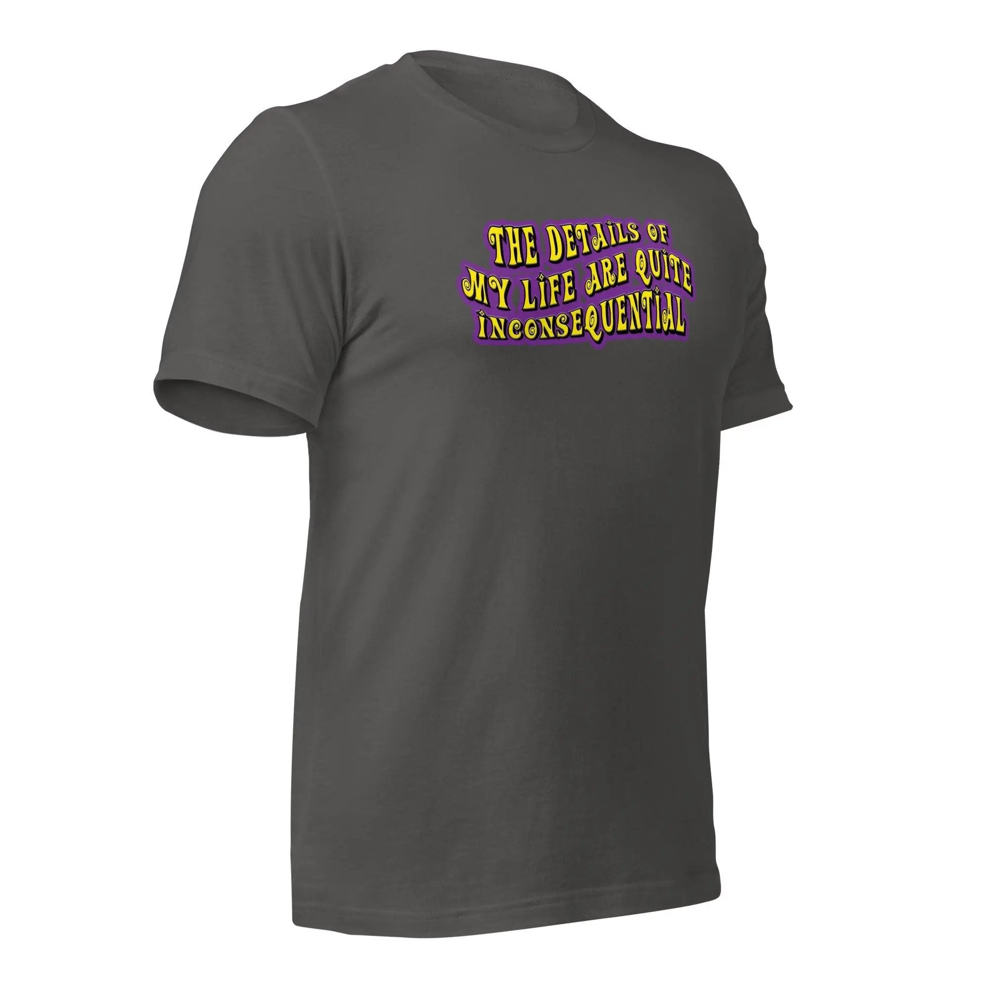 The Details of My Life... Unisex t-shirt