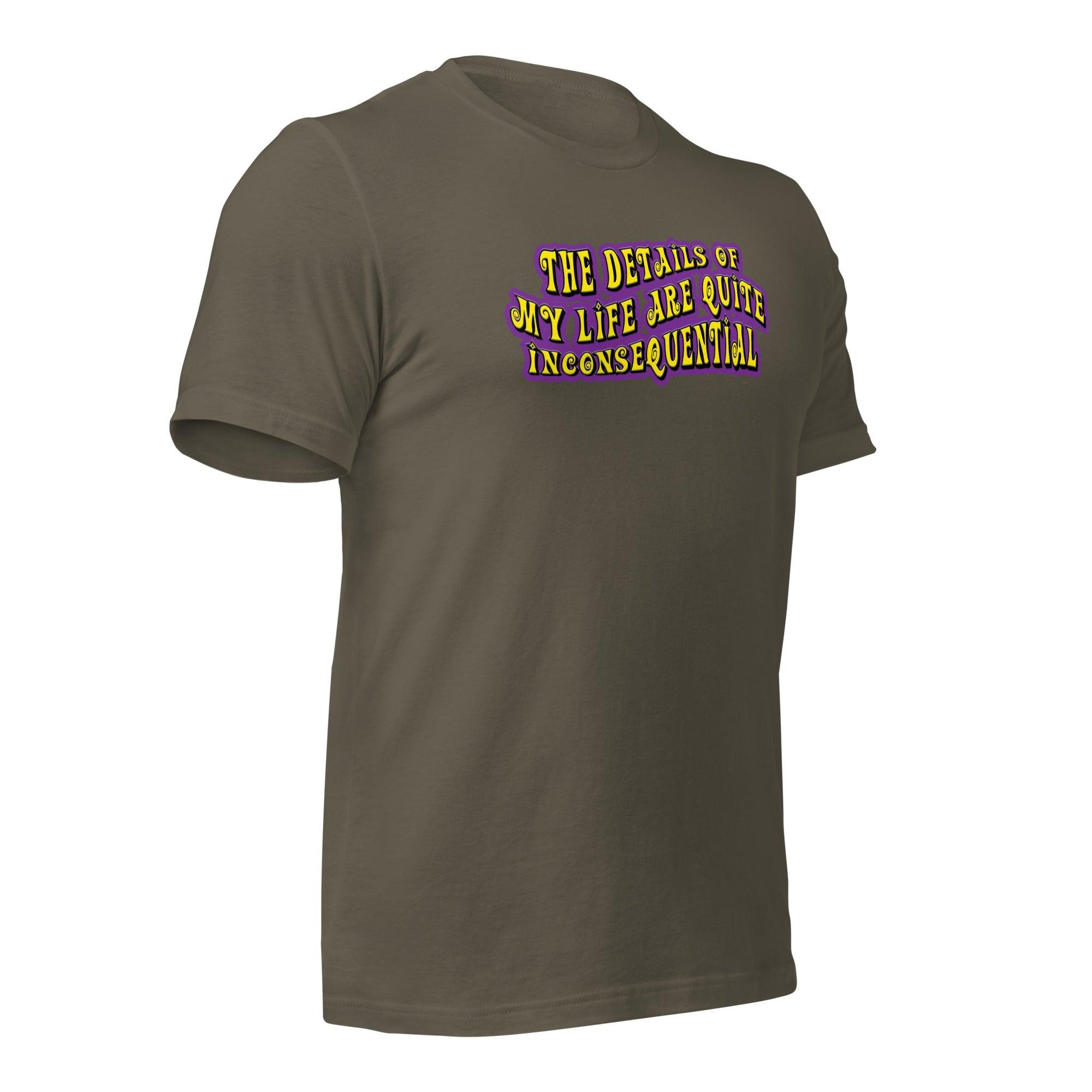 The Details of My Life... Unisex t-shirt