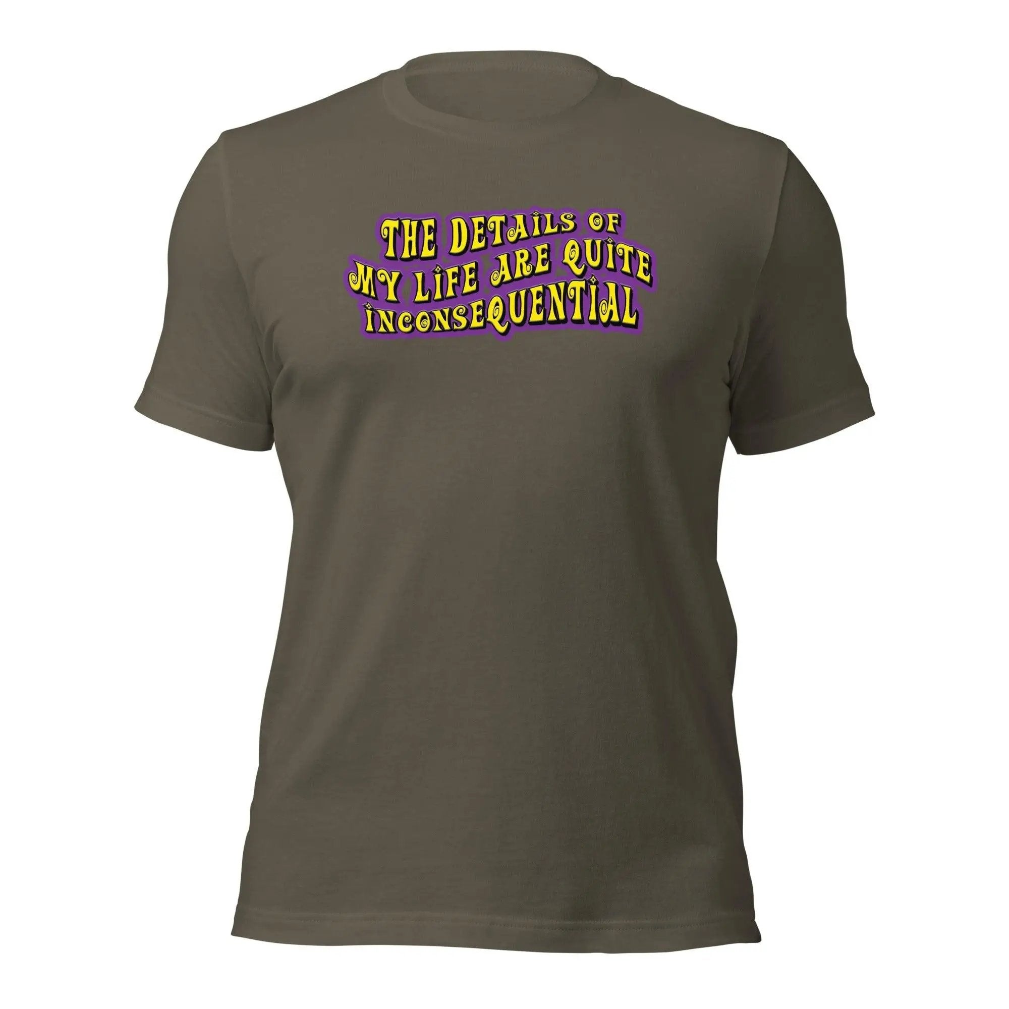 The Details of My Life... Unisex t-shirt