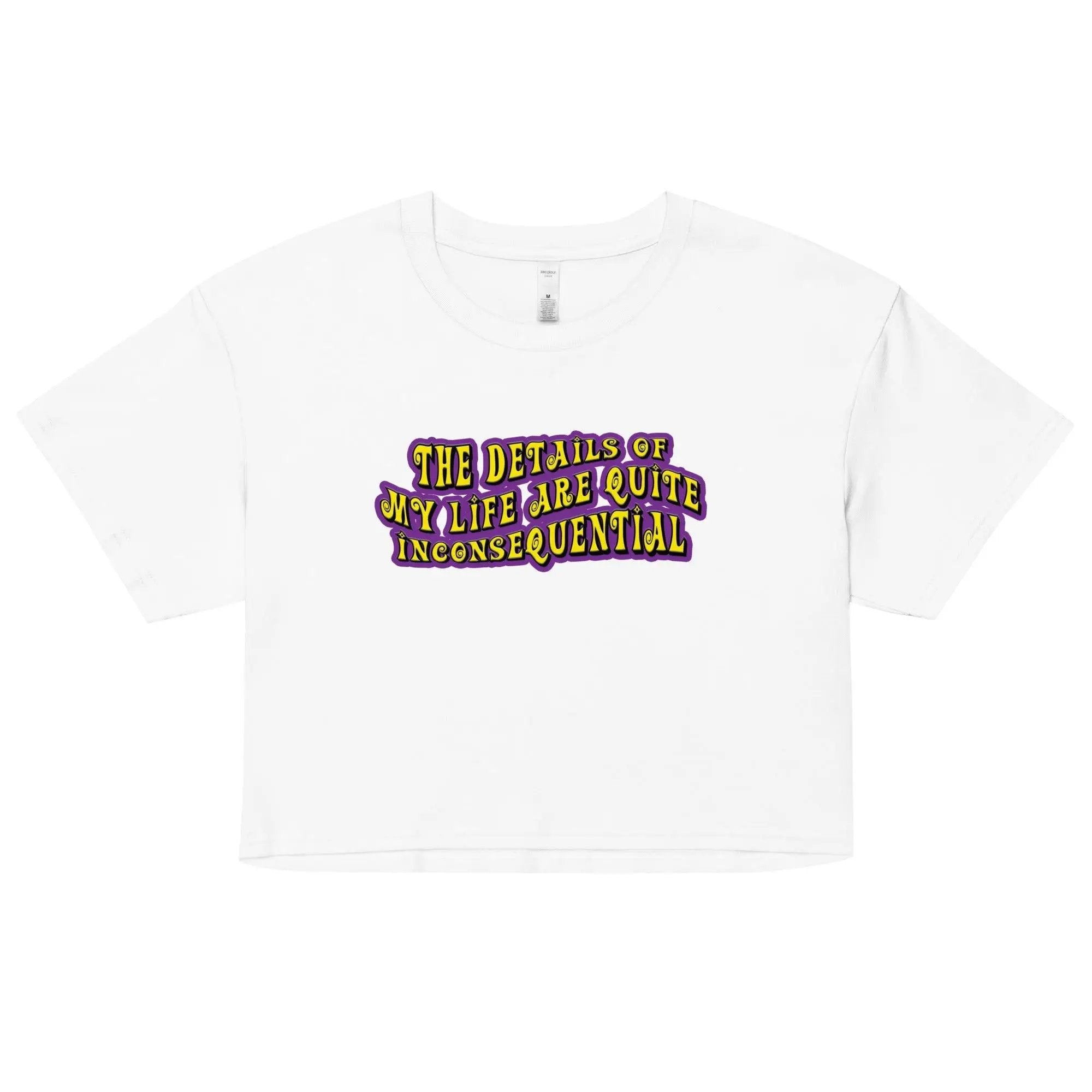 The Details of My Life...Women’s crop top