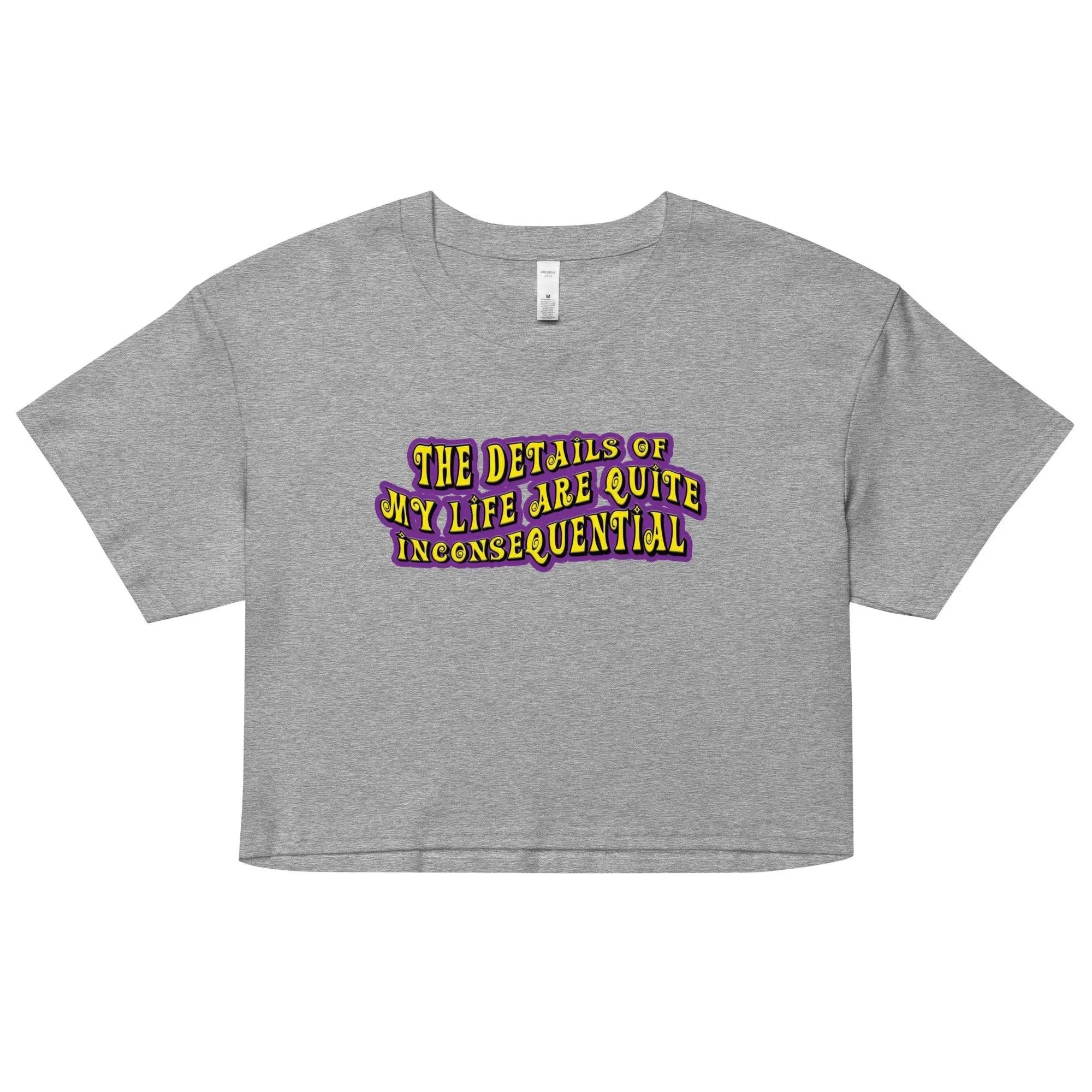 The Details of My Life...Women’s crop top