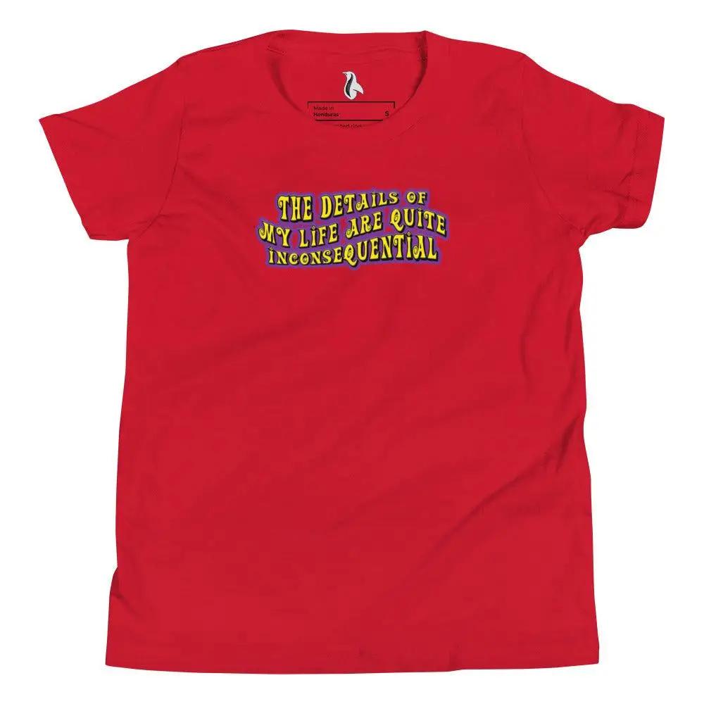 The Details of My Life...Youth Short Sleeve T-Shirt