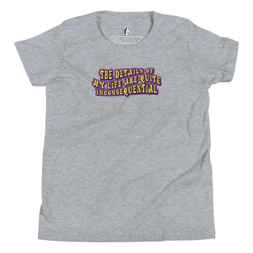 The Details of My Life...Youth Short Sleeve T-Shirt