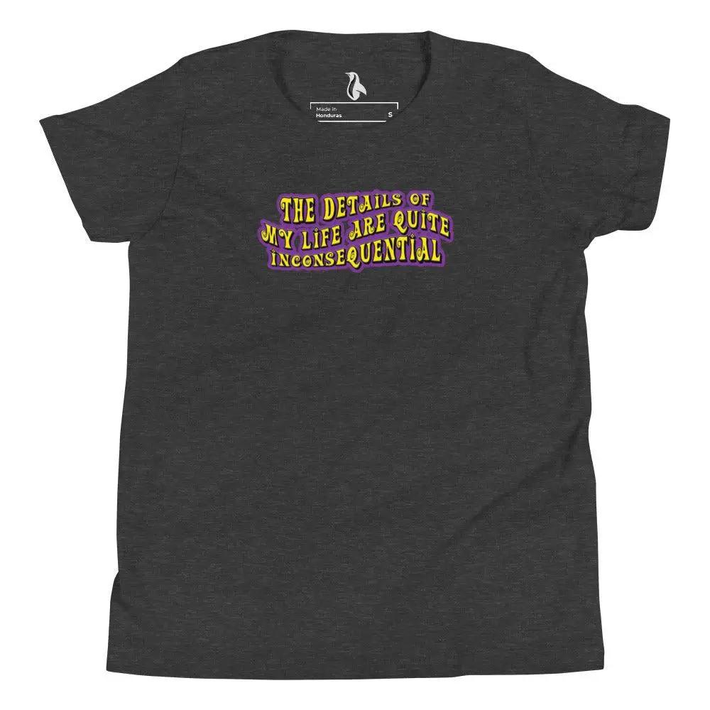The Details of My Life...Youth Short Sleeve T-Shirt