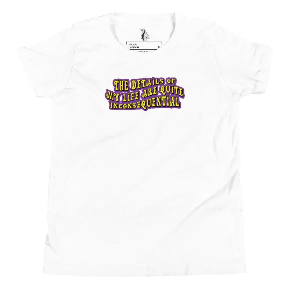 The Details of My Life...Youth Short Sleeve T-Shirt