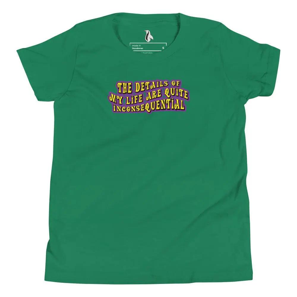 The Details of My Life...Youth Short Sleeve T-Shirt