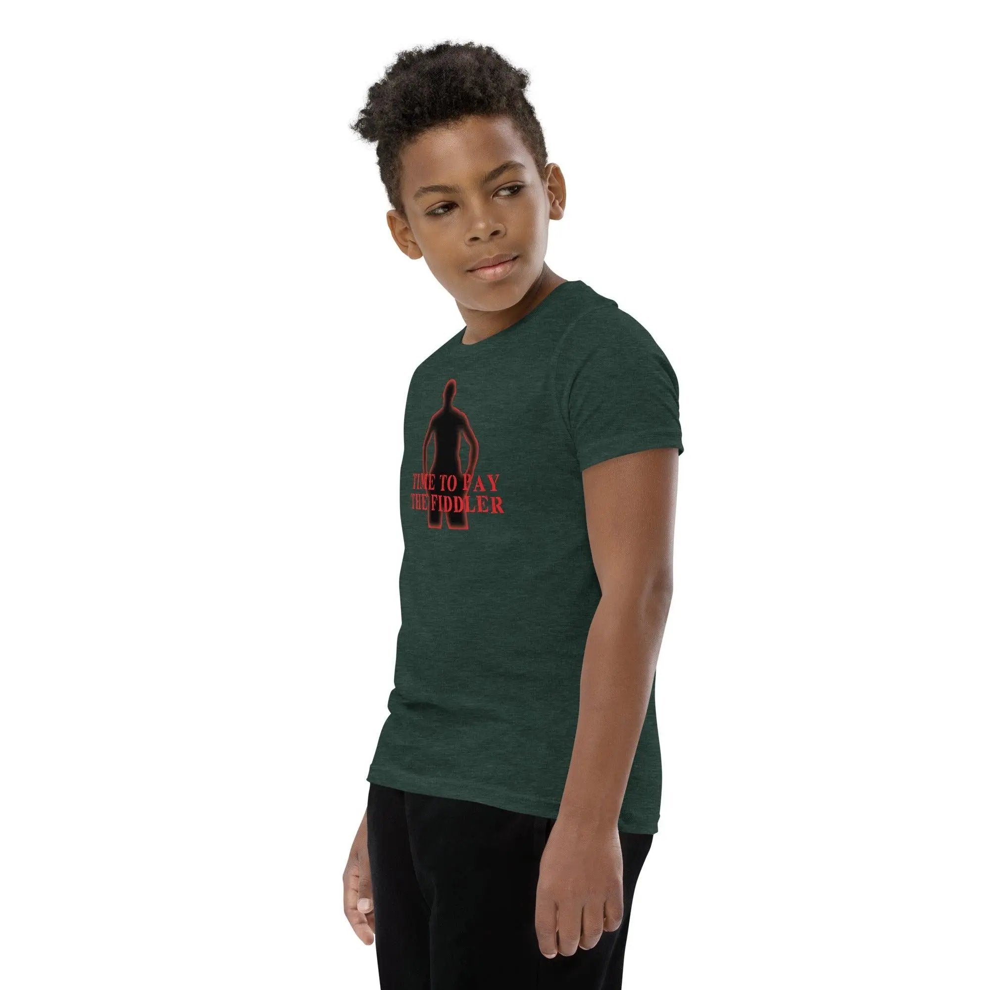 Time To Pay The Fiddler Youth Short Sleeve T-Shirt VAWDesigns