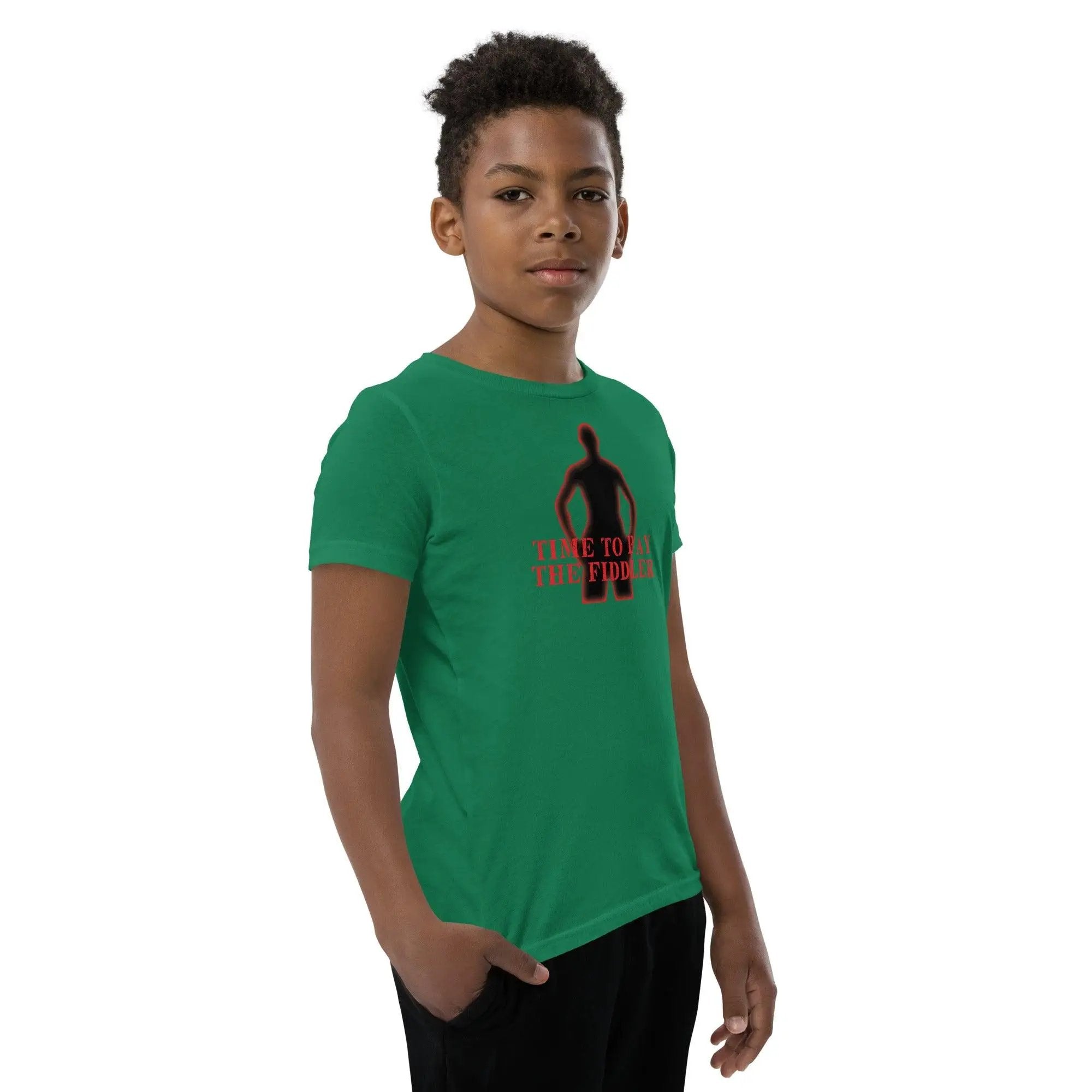 Time To Pay The Fiddler Youth Short Sleeve T-Shirt VAWDesigns