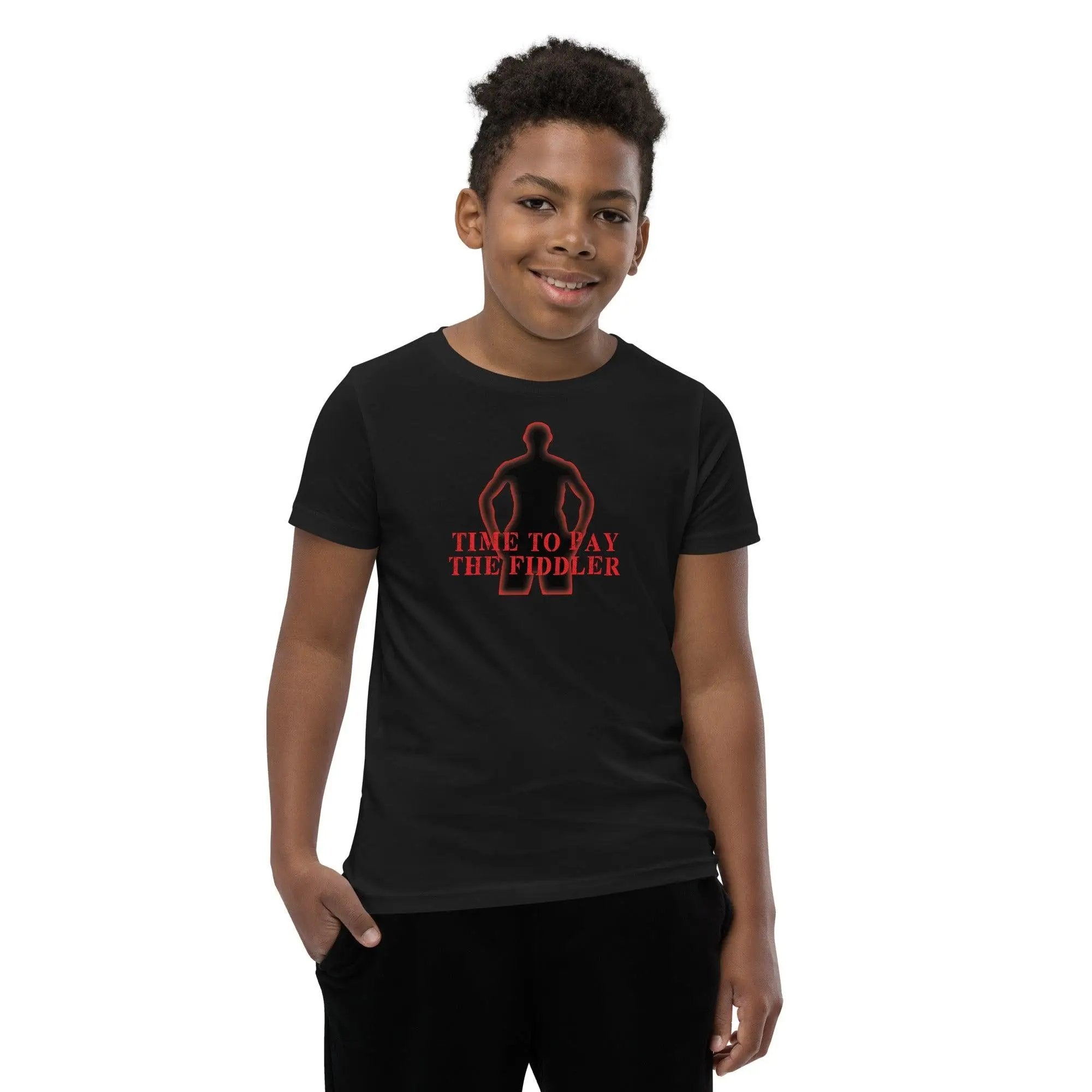 Time To Pay The Fiddler Youth Short Sleeve T-Shirt VAWDesigns