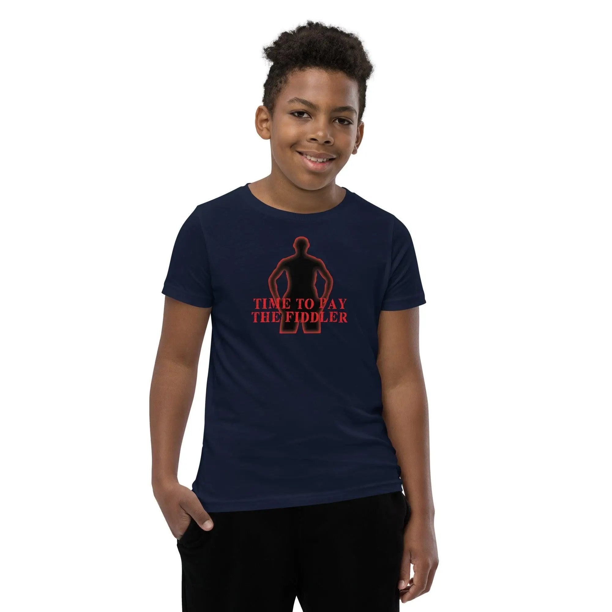 Time To Pay The Fiddler Youth Short Sleeve T-Shirt VAWDesigns
