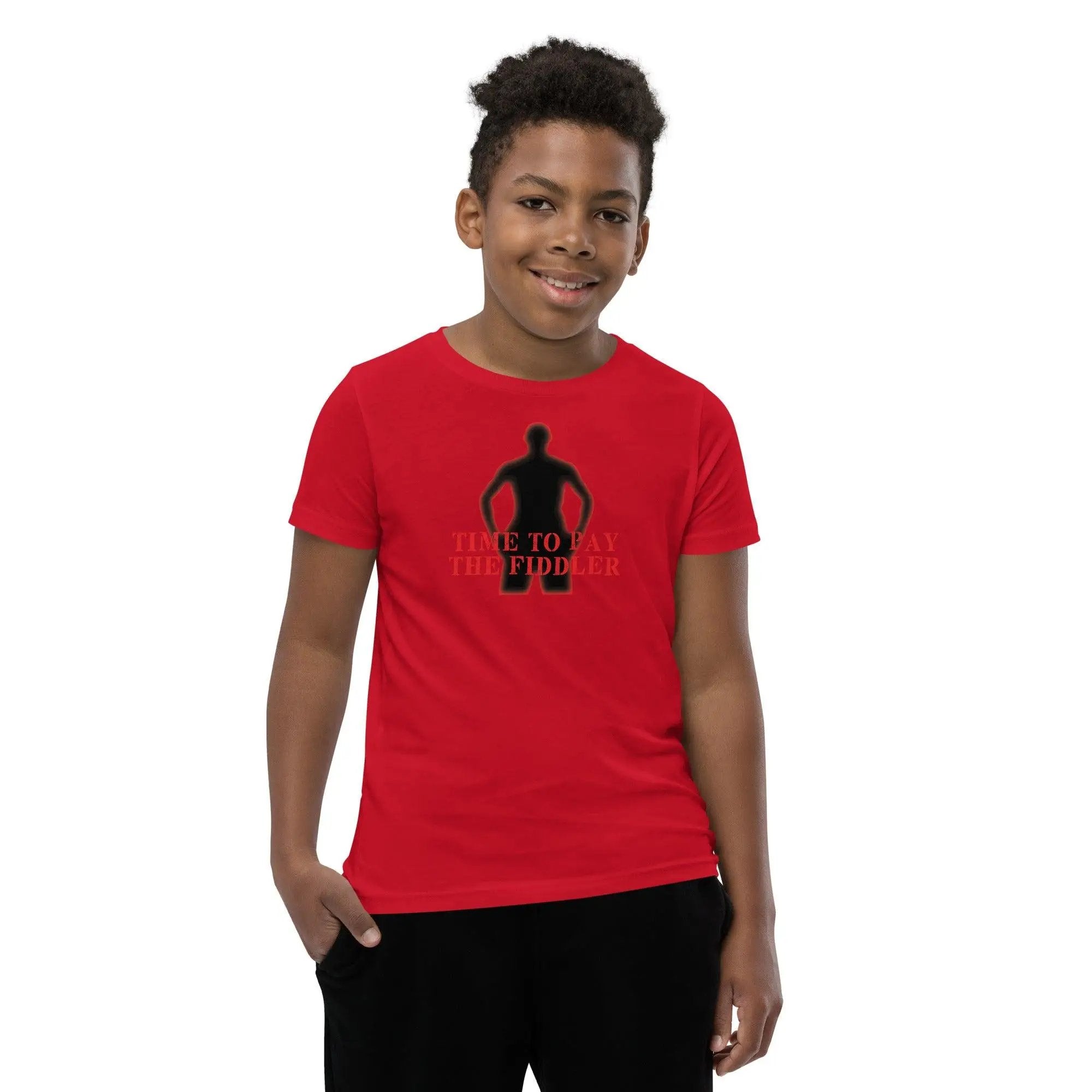 Time To Pay The Fiddler Youth Short Sleeve T-Shirt VAWDesigns