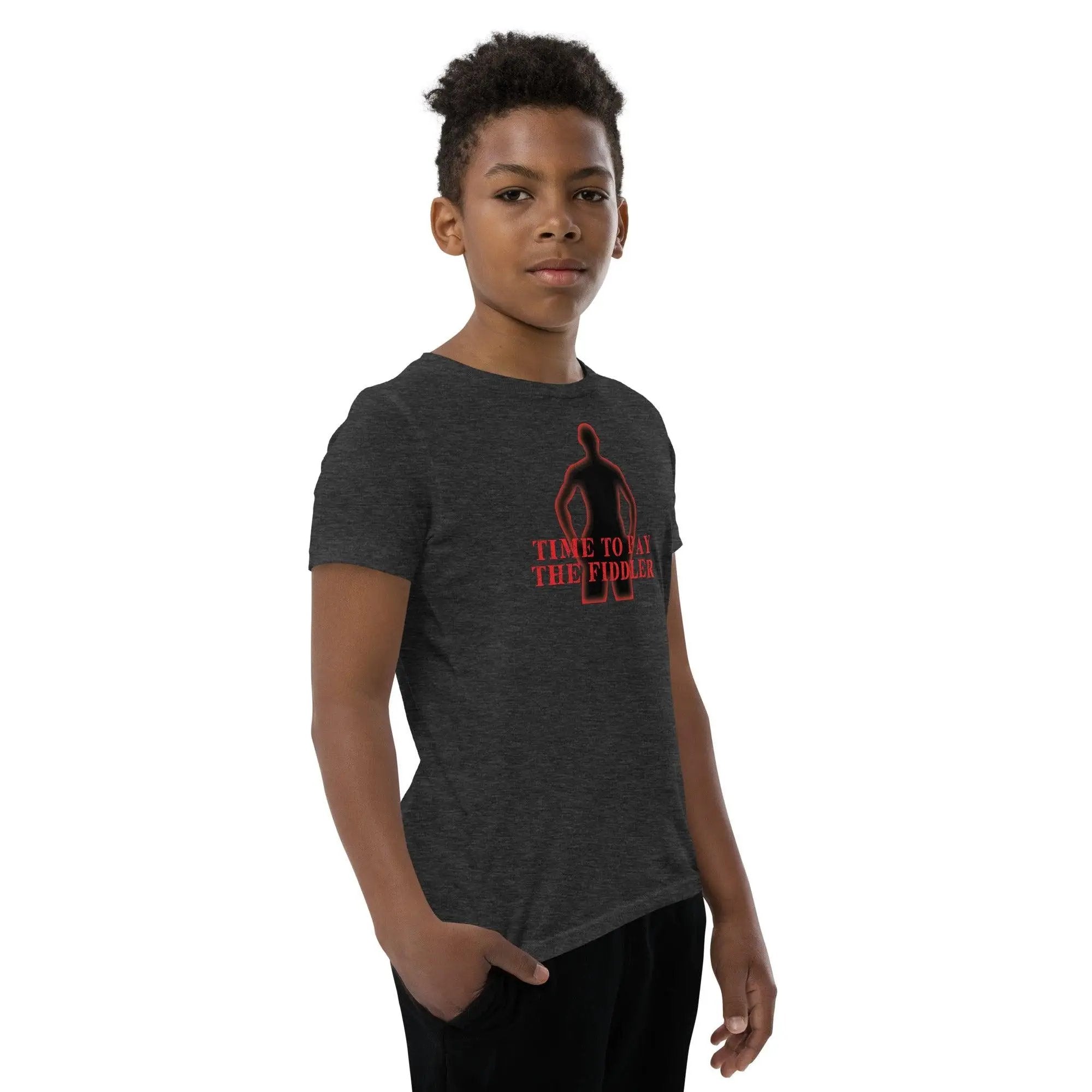 Time To Pay The Fiddler Youth Short Sleeve T-Shirt VAWDesigns