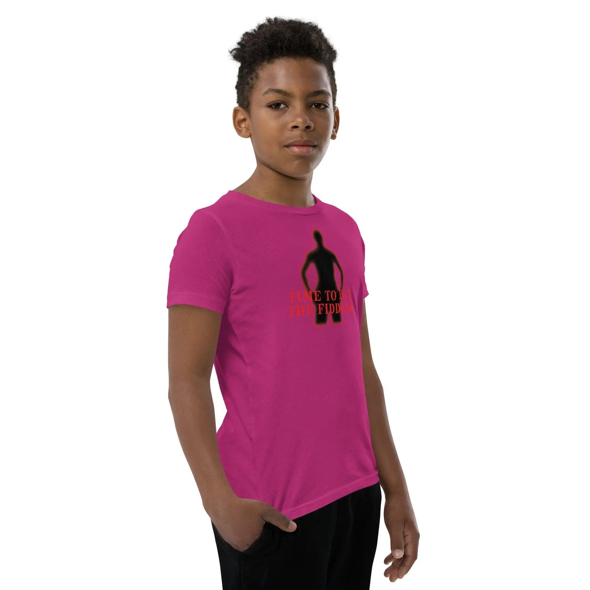Time To Pay The Fiddler Youth Short Sleeve T-Shirt VAWDesigns