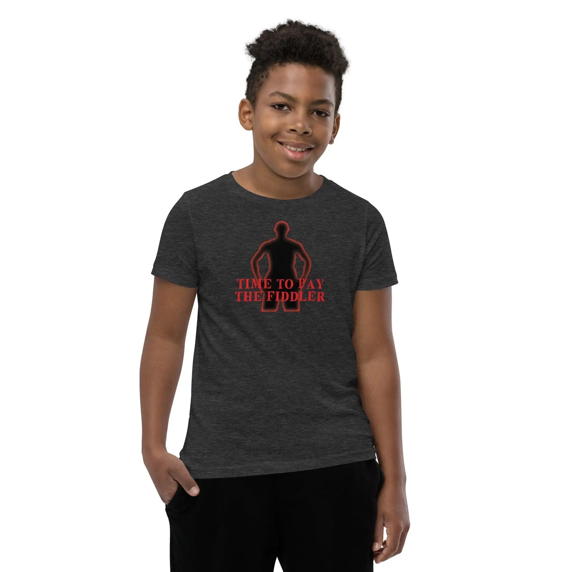 Time To Pay The Fiddler Youth Short Sleeve T-Shirt VAWDesigns