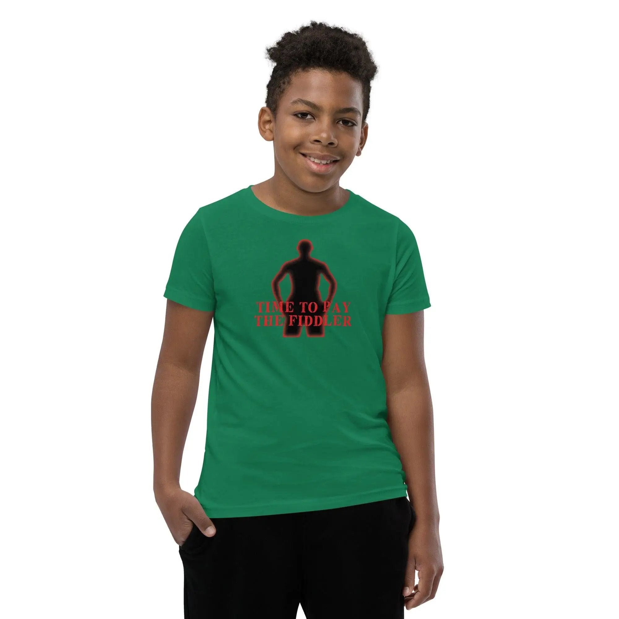 Time To Pay The Fiddler Youth Short Sleeve T-Shirt VAWDesigns