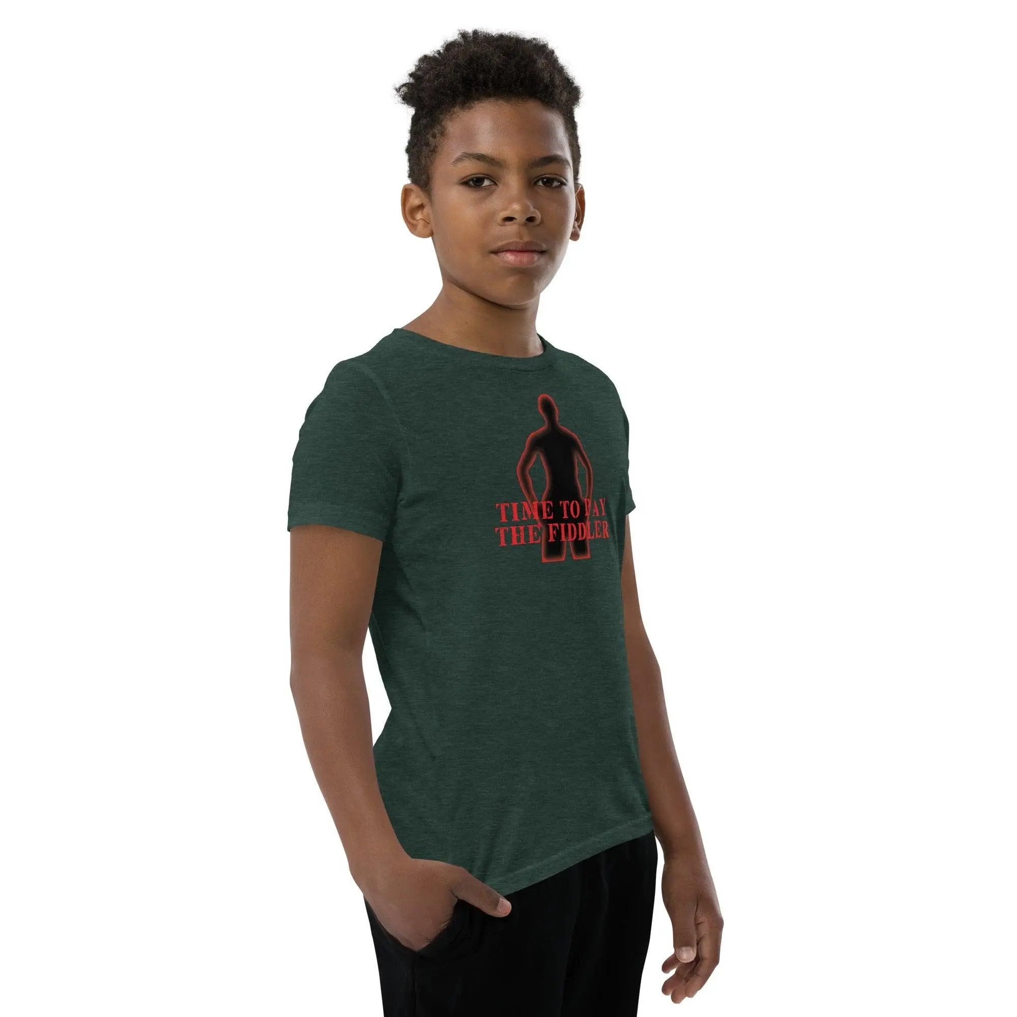 Time To Pay The Fiddler Youth Short Sleeve T-Shirt VAWDesigns