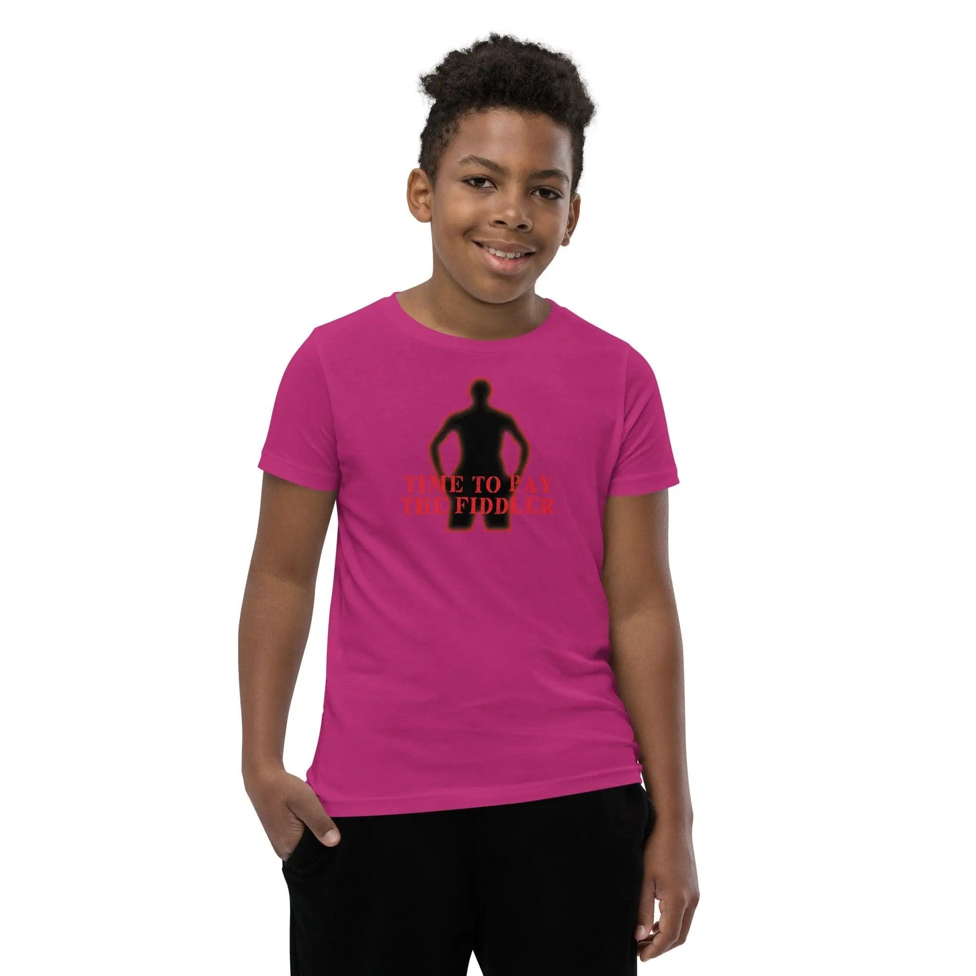 Time To Pay The Fiddler Youth Short Sleeve T-Shirt VAWDesigns