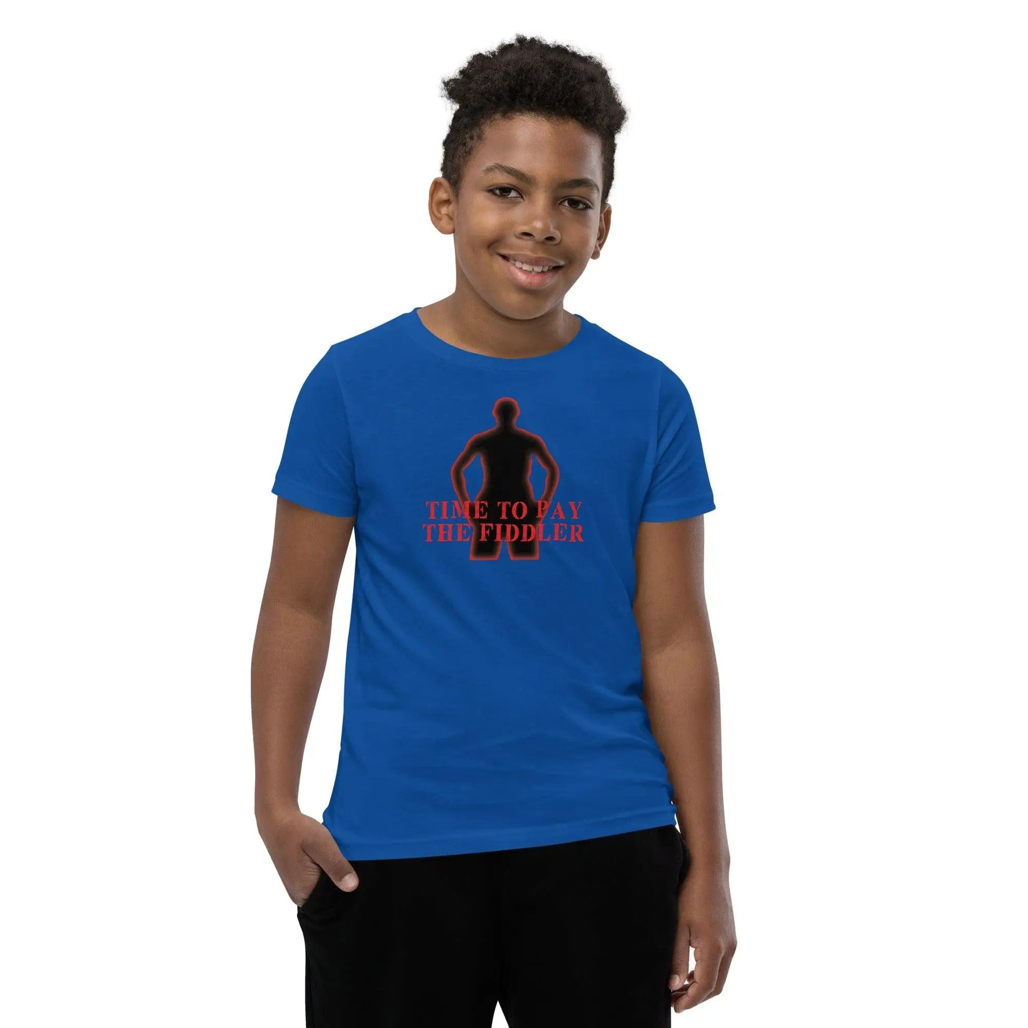 Time To Pay The Fiddler Youth Short Sleeve T-Shirt VAWDesigns