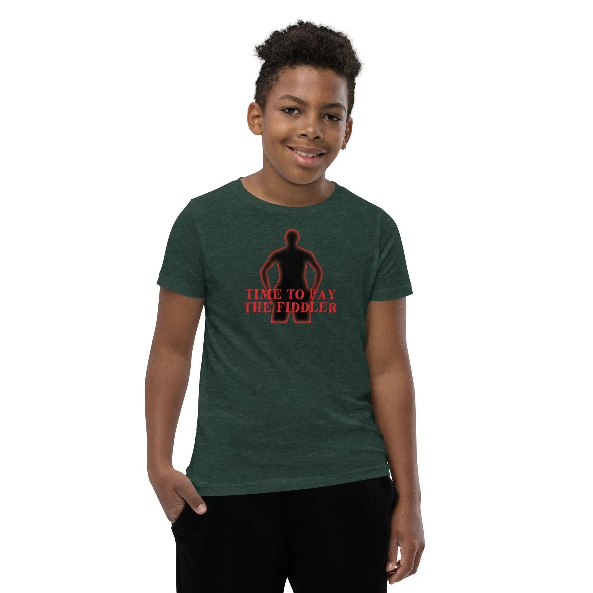 Time To Pay The Fiddler Youth Short Sleeve T-Shirt VAWDesigns