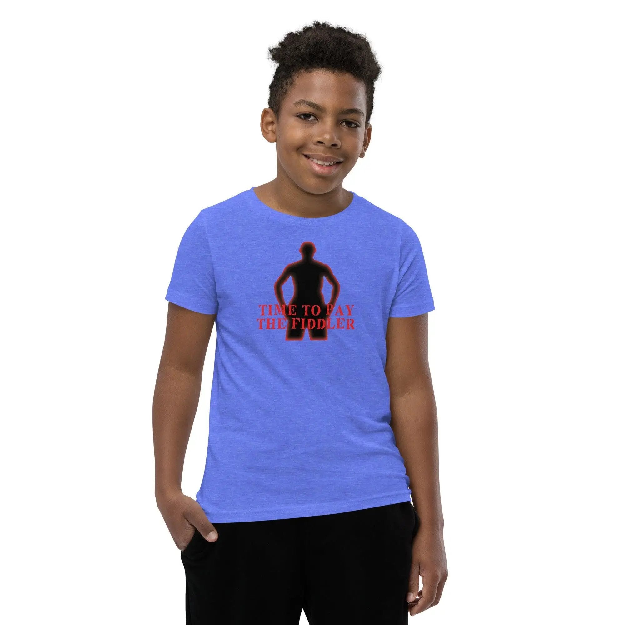 Time To Pay The Fiddler Youth Short Sleeve T-Shirt VAWDesigns