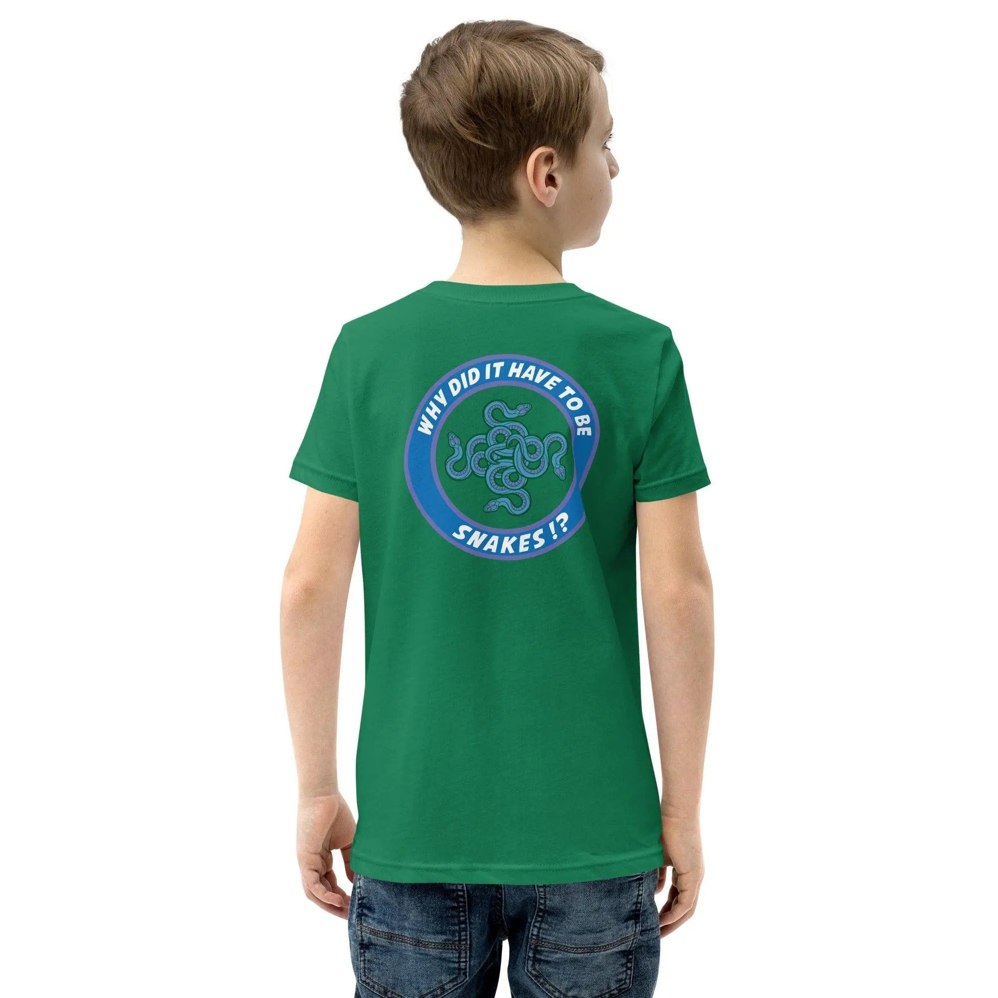 Why Did It Have To Be Snakes? Youth Short Sleeve T-Shirt VAWDesigns