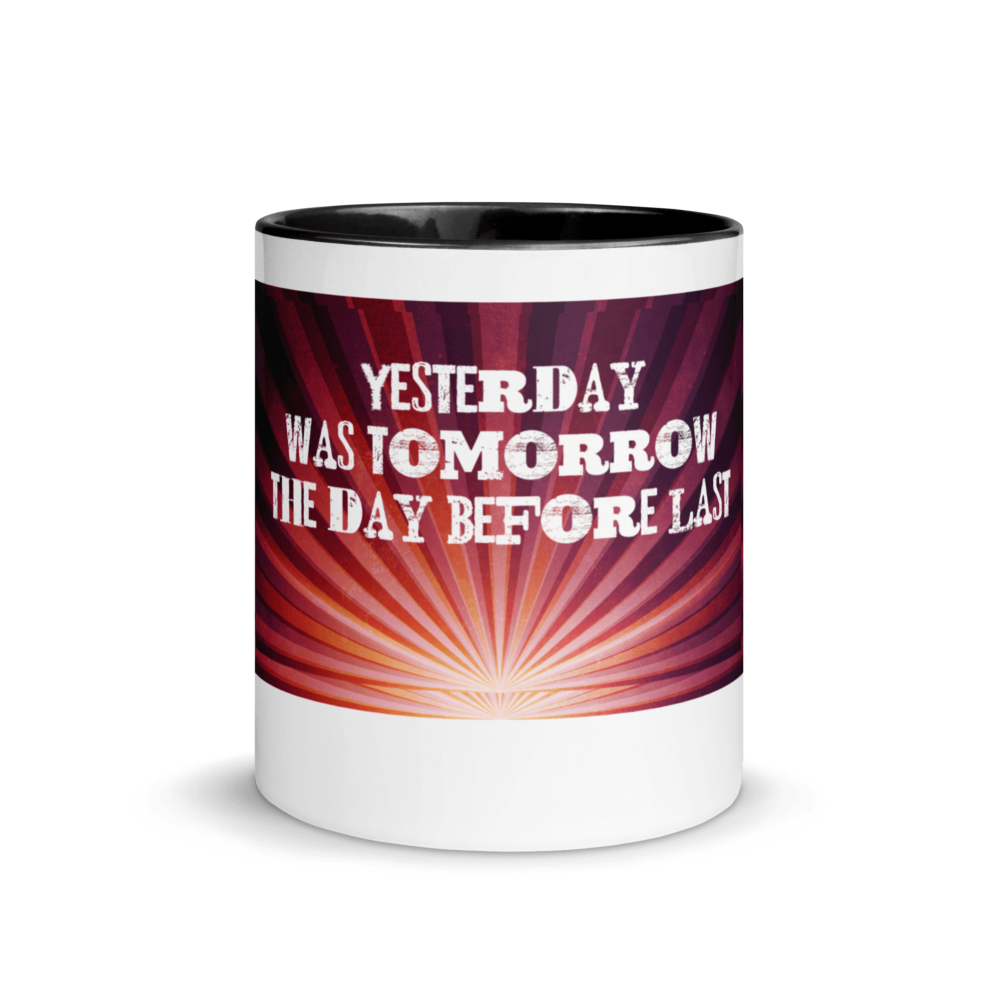 Yesterday Mug with Color Inside VAWDesigns