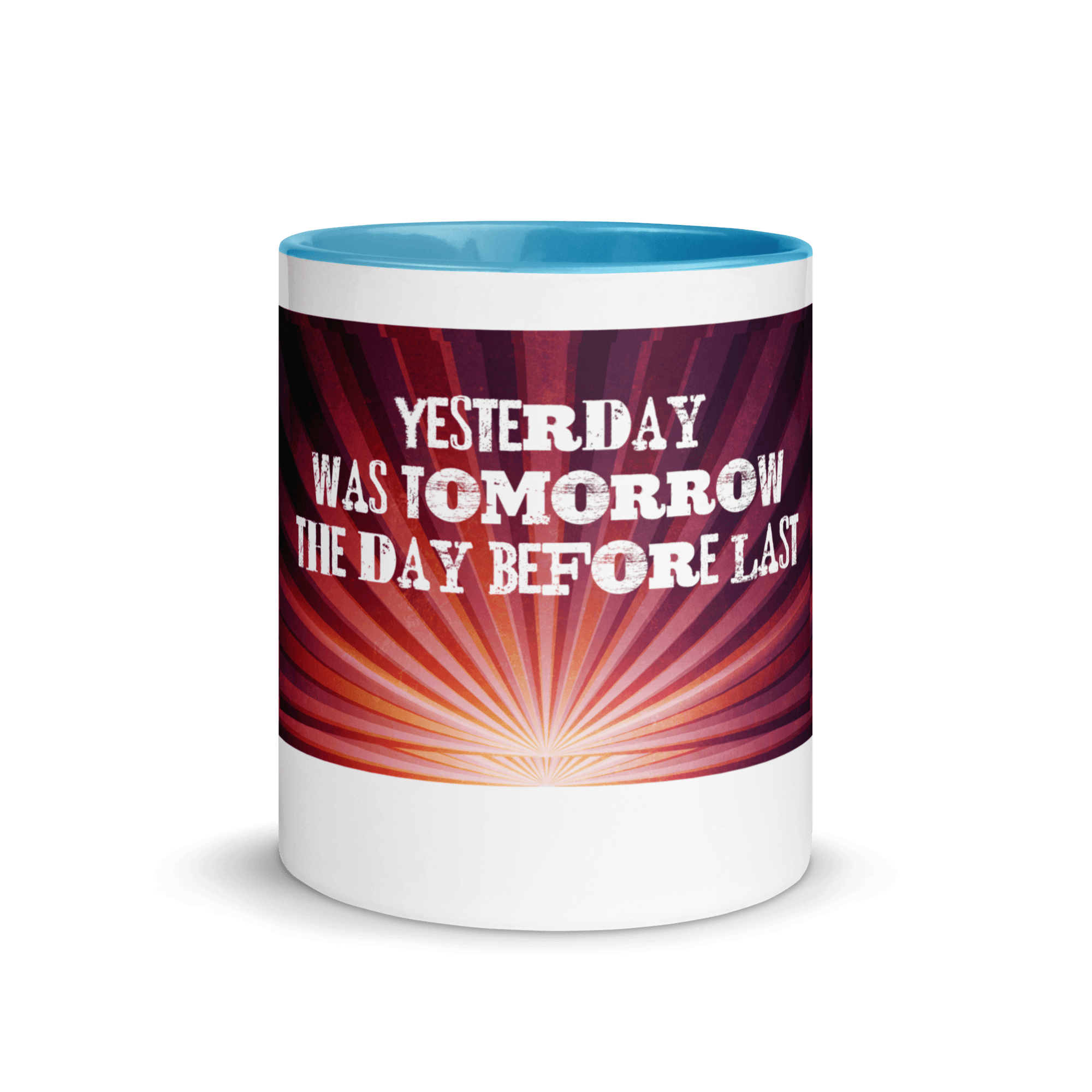 Yesterday Mug with Color Inside VAWDesigns