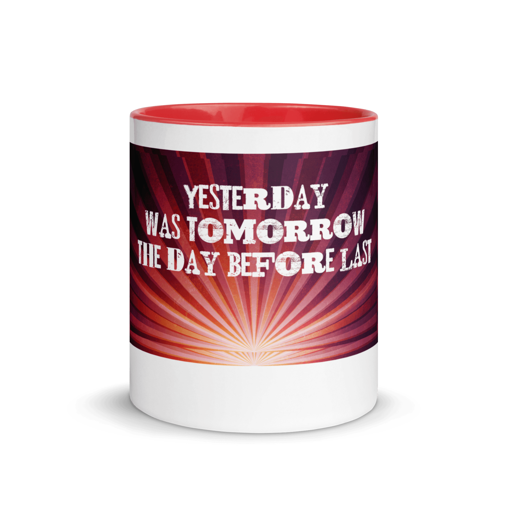 Yesterday Mug with Color Inside VAWDesigns