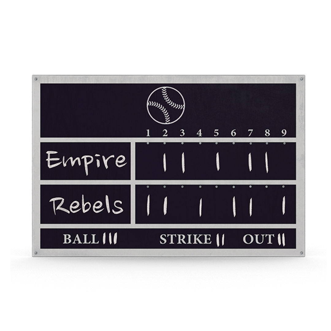 Empire vs Rebels Baseball Design
