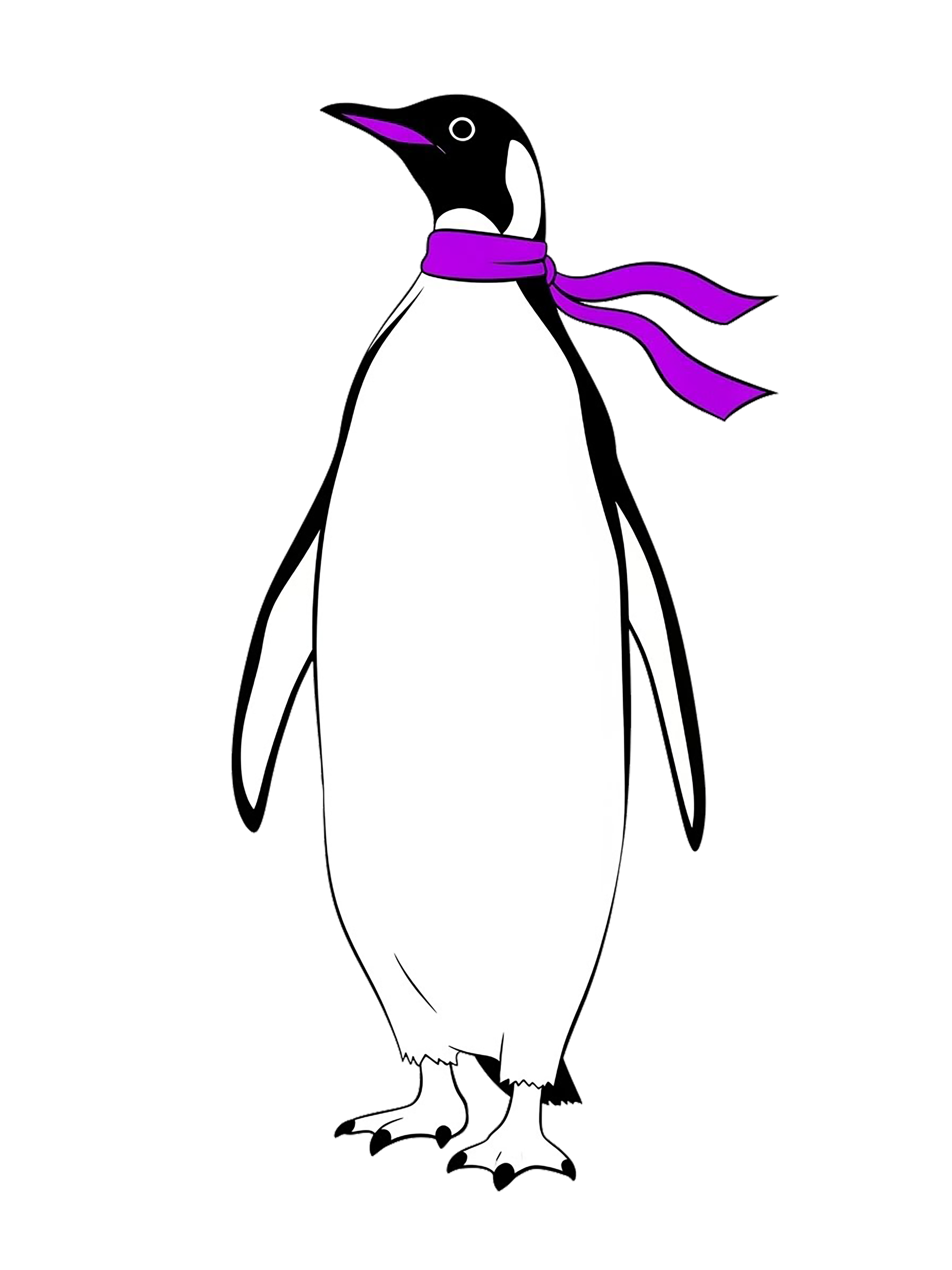 Minimalist Graphic Penguin