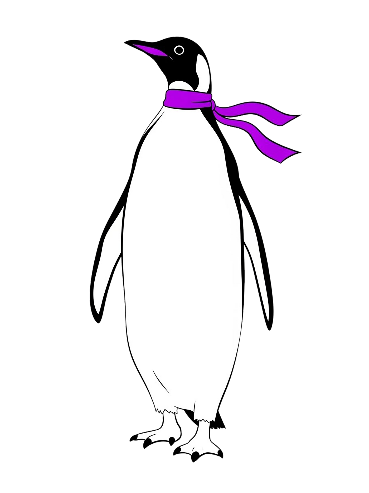 Minimalist Graphic Penguin