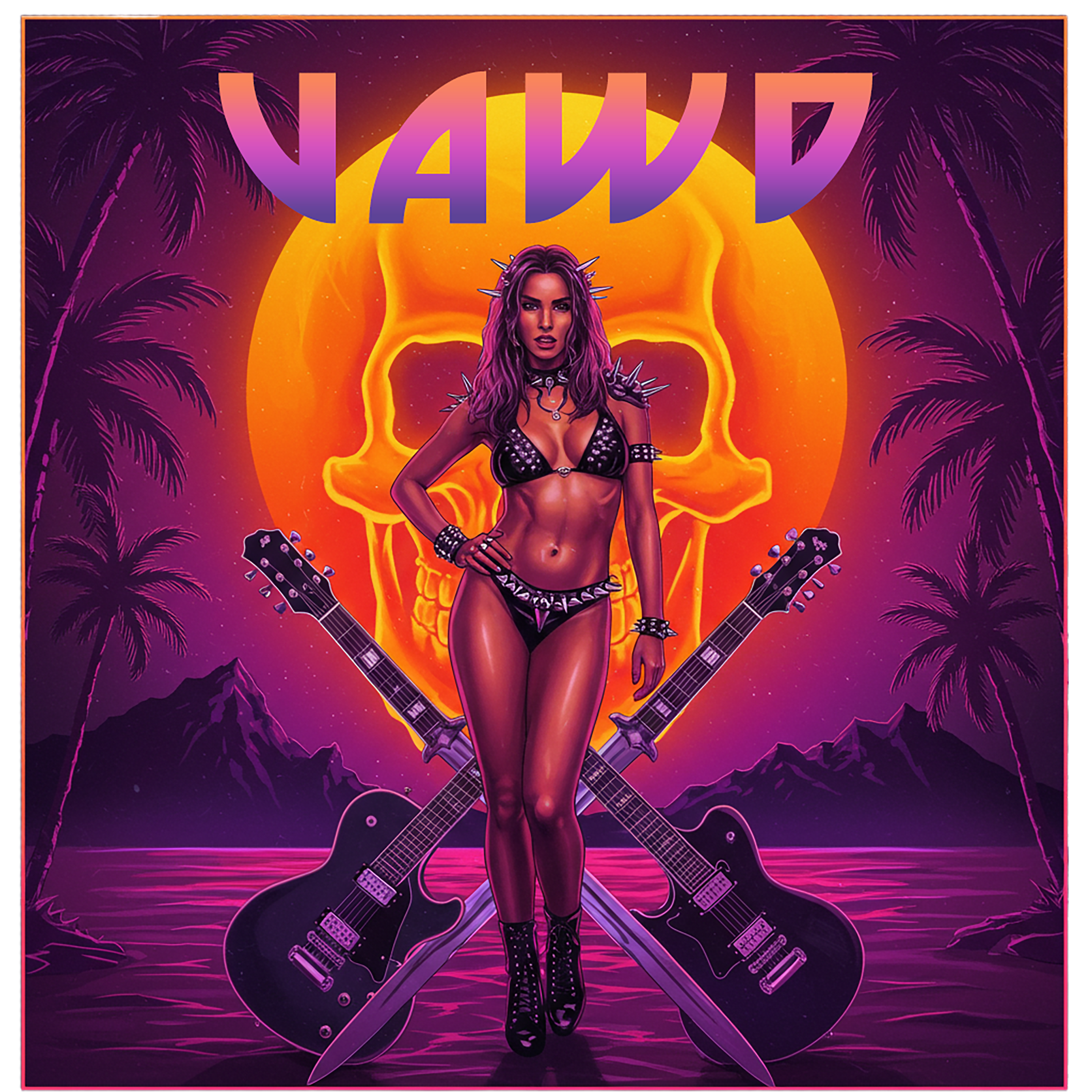 VAWD Retro Hard Rock Glam Tee