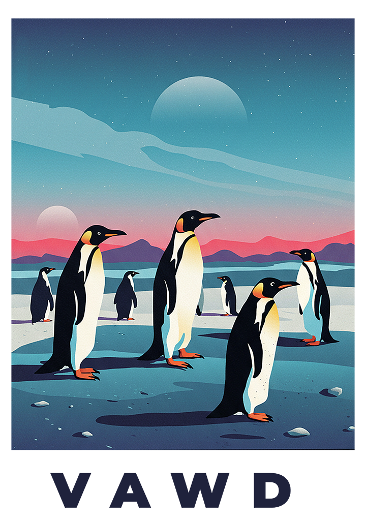 Penguin Moonrise
