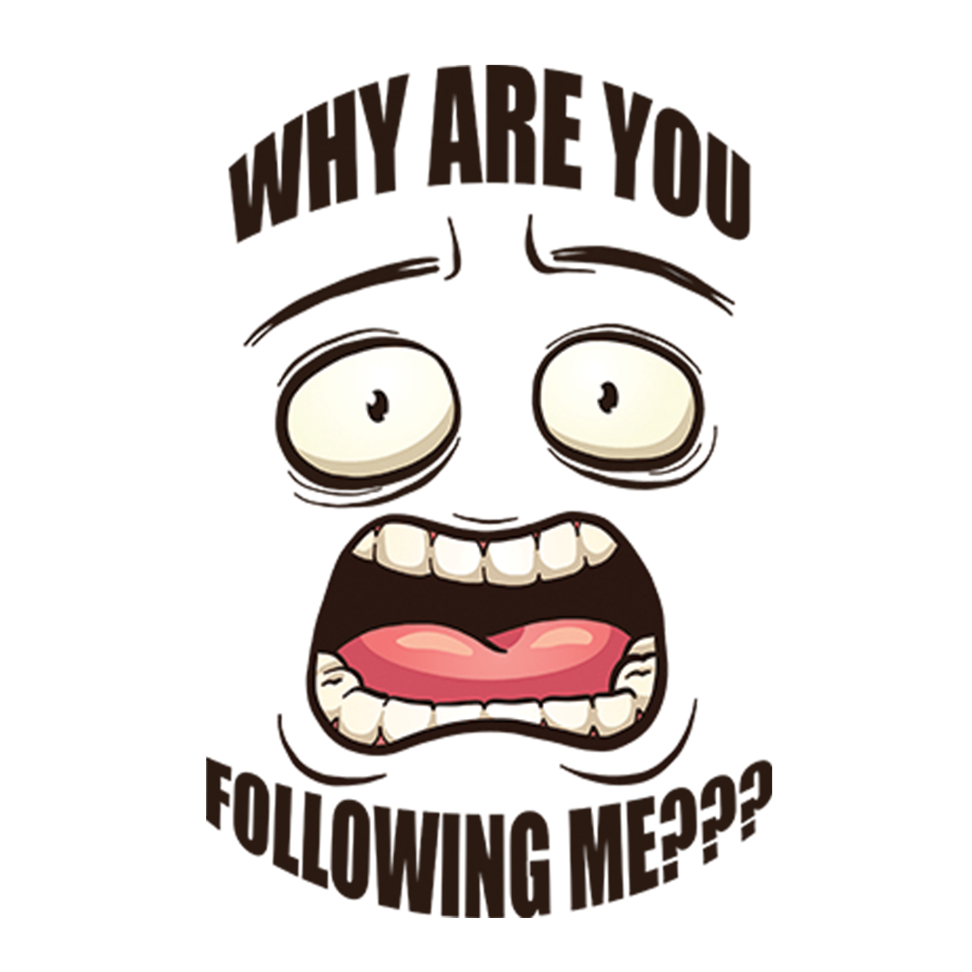 Why Are You Following Me Design