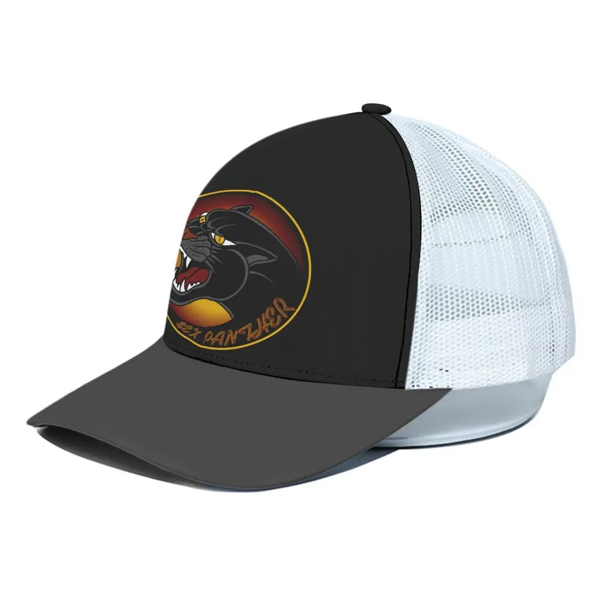 Sex Panther Unisex Trucker Hat With White Half-mesh