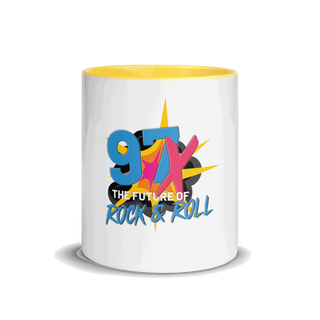 97x The Future Of Rock n Roll Mug with Color Inside VAWDesigns