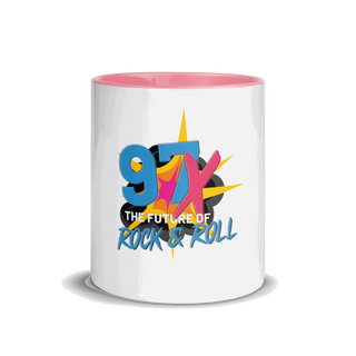 97x The Future Of Rock n Roll Mug with Color Inside VAWDesigns