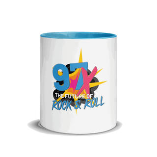 97x The Future Of Rock n Roll Mug with Color Inside VAWDesigns