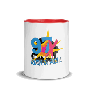 97x The Future Of Rock n Roll Mug with Color Inside VAWDesigns