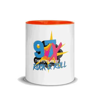97x The Future Of Rock n Roll Mug with Color Inside VAWDesigns