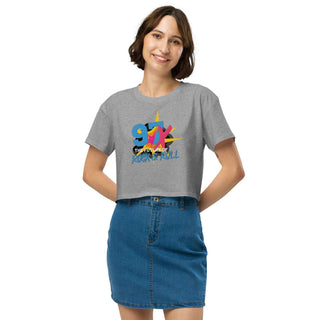 97x The Future Of Rock n Roll Women’s crop top VAWDesigns
