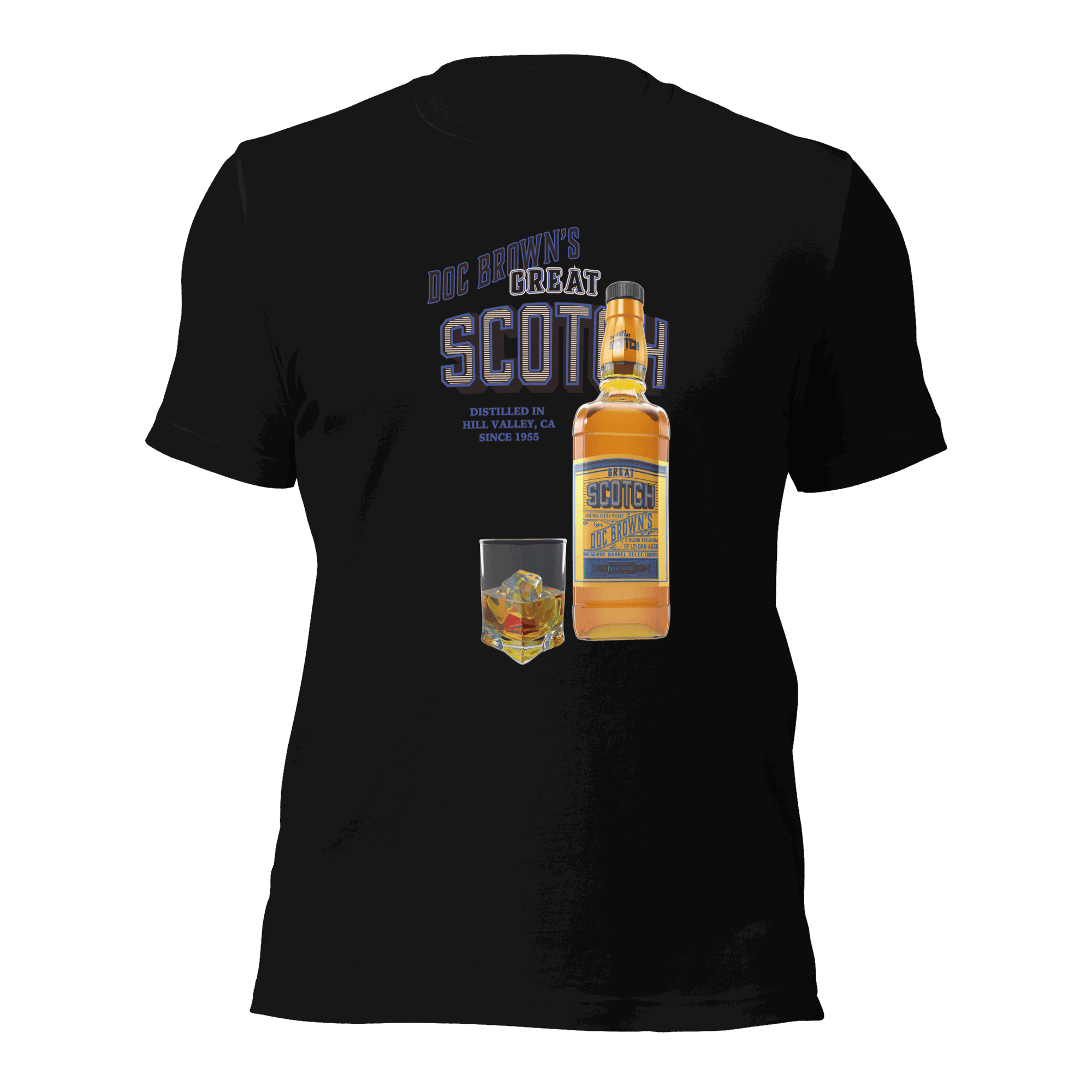 Doc Brown's Great Scotch Unisex t-shirt VAWDesigns