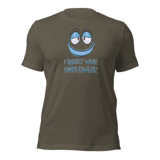I Rarely Wear Underwear Unisex t-shirt VAWDesigns