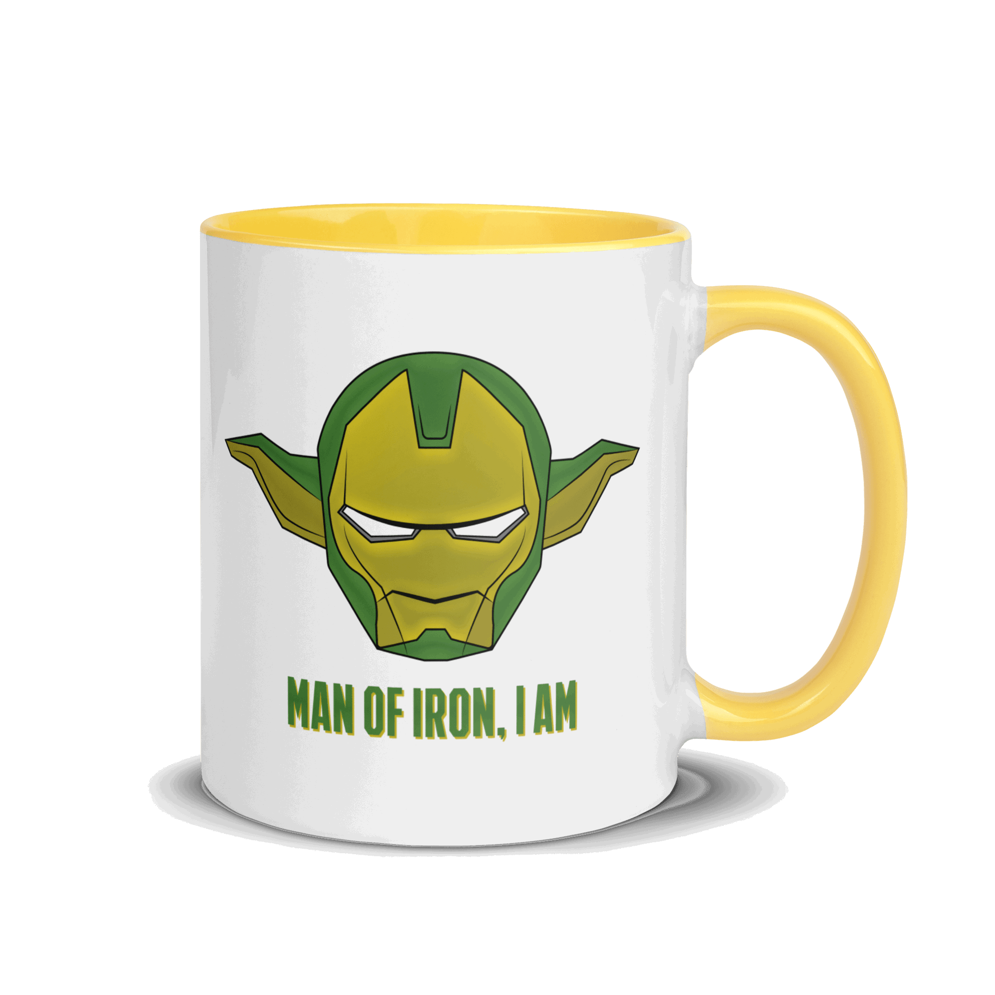 Man Of Iron, I Am Mug with Color Inside VAWDesigns