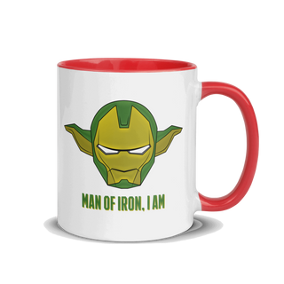 Man Of Iron, I Am Mug with Color Inside VAWDesigns