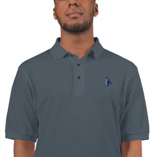 Penguin Logo Men's Premium Polo VAWDesigns