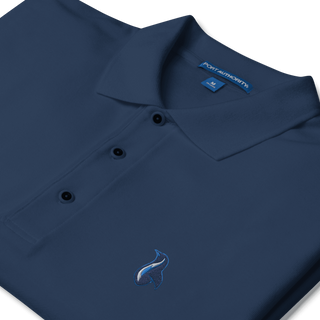 Penguin Logo Men's Premium Polo VAWDesigns